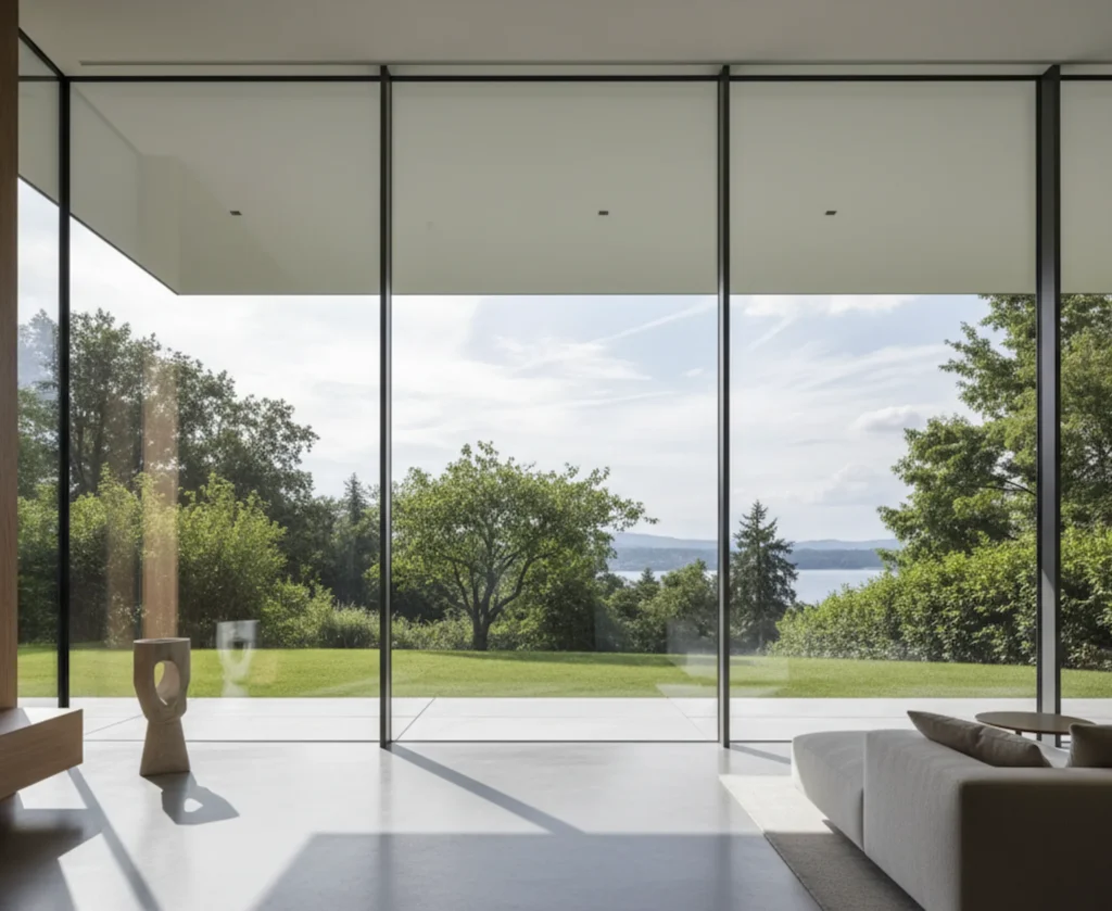 Aluminiumfenster große Glasfläche